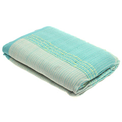 Green Textured Bed Cover – 94x102" | Soft & Stylish King Size Cover - Habitt