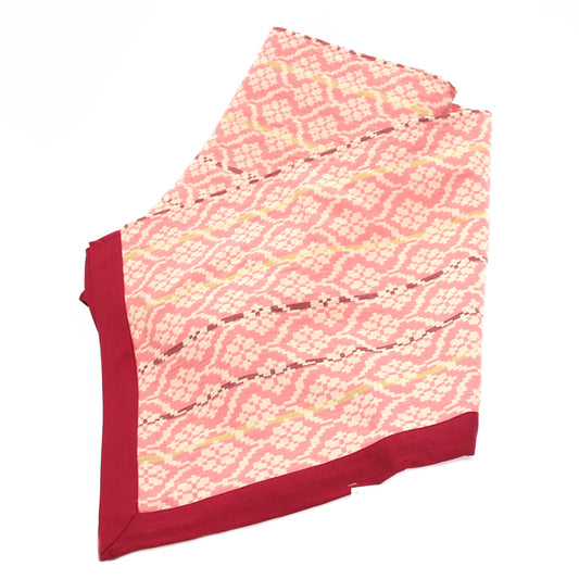 Gul Motif Bed Cover – 94x102 Inches | Traditional Pattern in Soft Pink & Maroon - Habitt