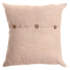 Noor Bagh Cotton Cushion Cover – 20x20 Inch Ethnic Motif Pastel Throw Pillow Case - Habitt
