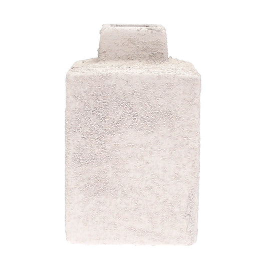 Textured Square Decorative Vase – Medium (005) - Habitt