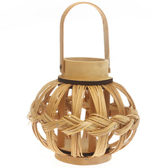 Handcrafted Hanging Lantern – Natural Bamboo Weave Design - Habitt