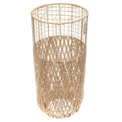 Large Natural Rope Vase – 27 Inch Tall Handwoven Decorative Floor Vase - Habitt