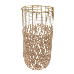 Medium Natural Rope Vase – 23 Inch Tall Handwoven Decorative Floor Vase - Habitt