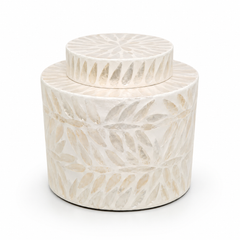 Large Mother of Pearl Decorative Jar