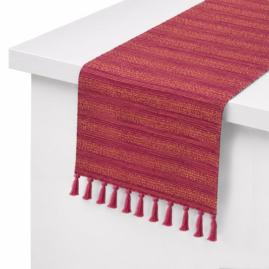Fuschia Gold Table Runner 14x72"