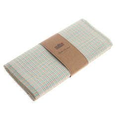 Blue Textured Bamboo Table Runner 13x72 – Eco-Friendly Woven Table Decor - Habitt