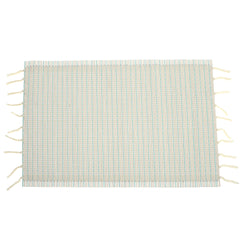 Blue Textured Bamboo Placemat 13x19 – Eco-Friendly Woven Table Mat - Habitt