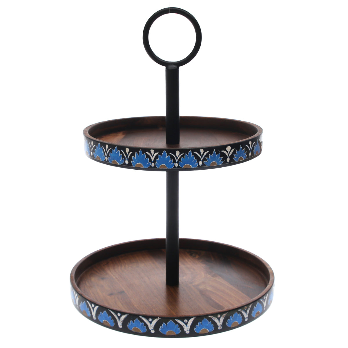 Handcrafted Wooden Pastry Stand – 2 Tier (12" x 16") - Habitt
