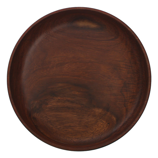 Handcrafted Wooden Plate – 8" - Habitt