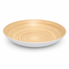 White & Beige Mother of Pearl Oval Platter