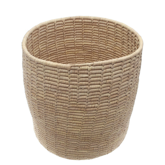 Handwoven Natural Basket – Large Round Storage Organizer (16x16 in, UC-B-11) - Habitt