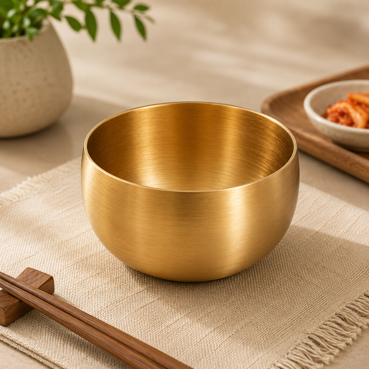 Golden Stainless Steel Soup Bowl – 12 cm | Premium Gold Finish Serving Bowl