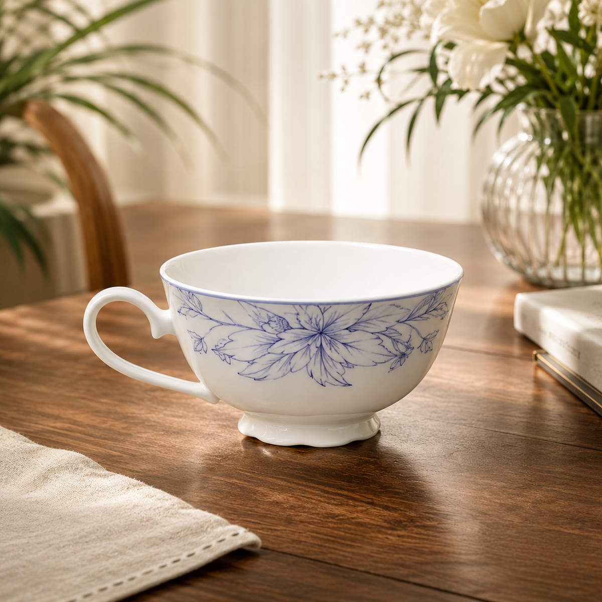 Print Cup | Ceramic Tea Cup with Floral Print