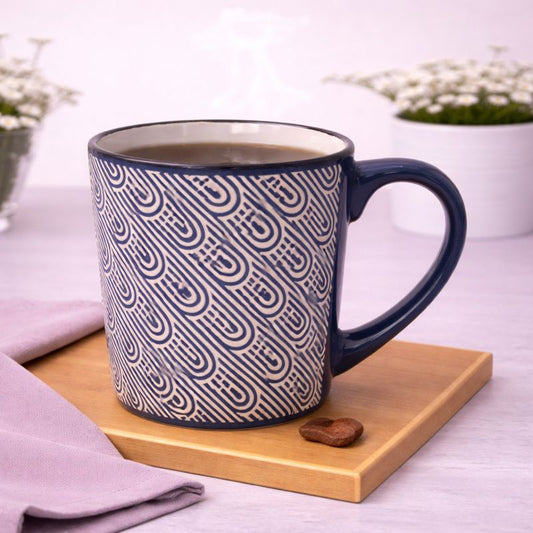 Mug Black & Blue 4 X 4 X 4 Inch MHT-011 - Habitt