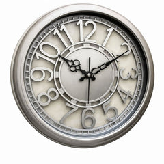 Heritage Cambridge Classic Wall Clock 15 x 15 Inch – Elegant Vintage Dial with Raised Numerals (Plastic) - Habitt