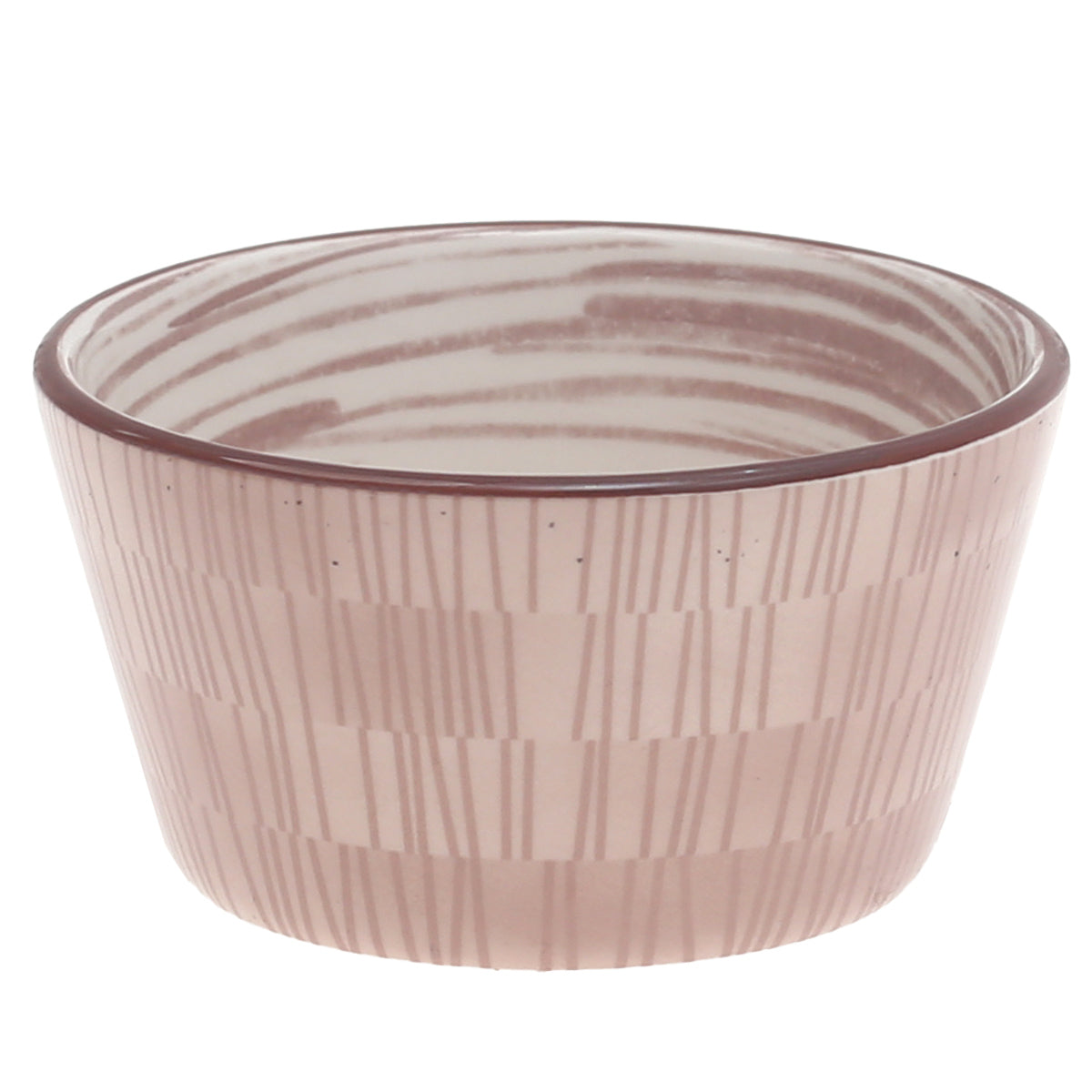 3.75" Ceramic Cake Bowl – Gray & Brown Patterned | Habitt - Habitt