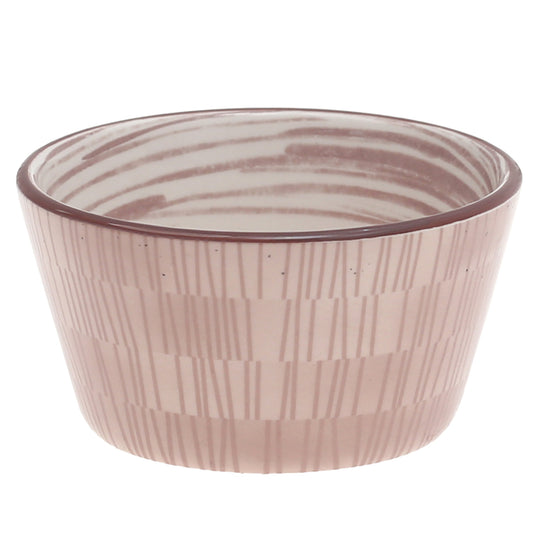3.75" Ceramic Cake Bowl – Gray & Brown Patterned | Habitt - Habitt