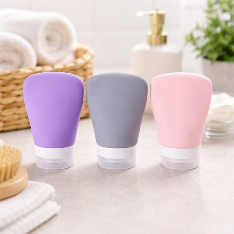 Silicone Mini Travel Bottle – 3PC Set - Habitt