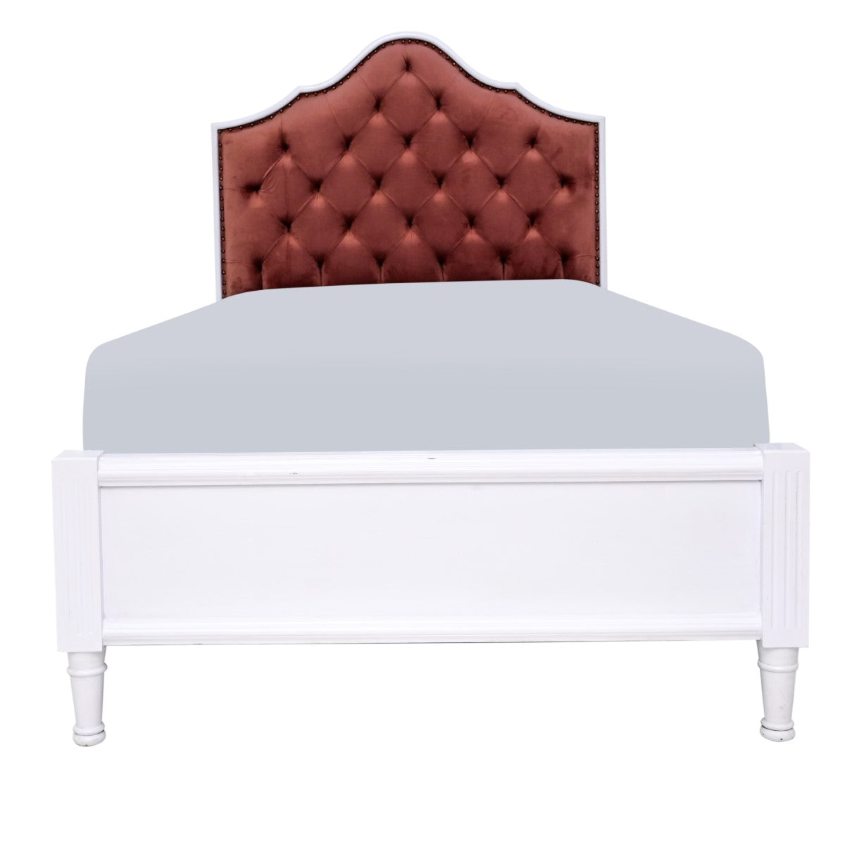 Ethereal white Single Bed