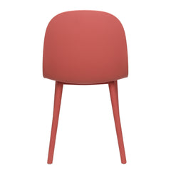 Sora Dining Chair – Modern Molded Seat with Cushion (Pink, Grey, White, Black, Yellow) - Habitt