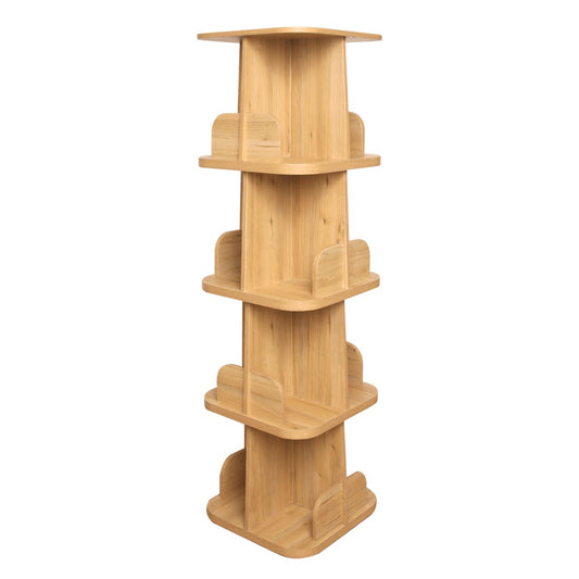 Pivot Wooden Shelf Console – Modern Multi-Tier Organizer - Habitt