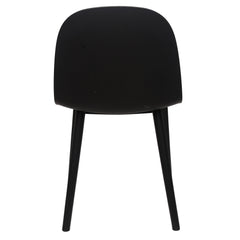 Sora Dining Chair – Modern Molded Seat with Cushion (Pink, Grey, White, Black, Yellow) - Habitt