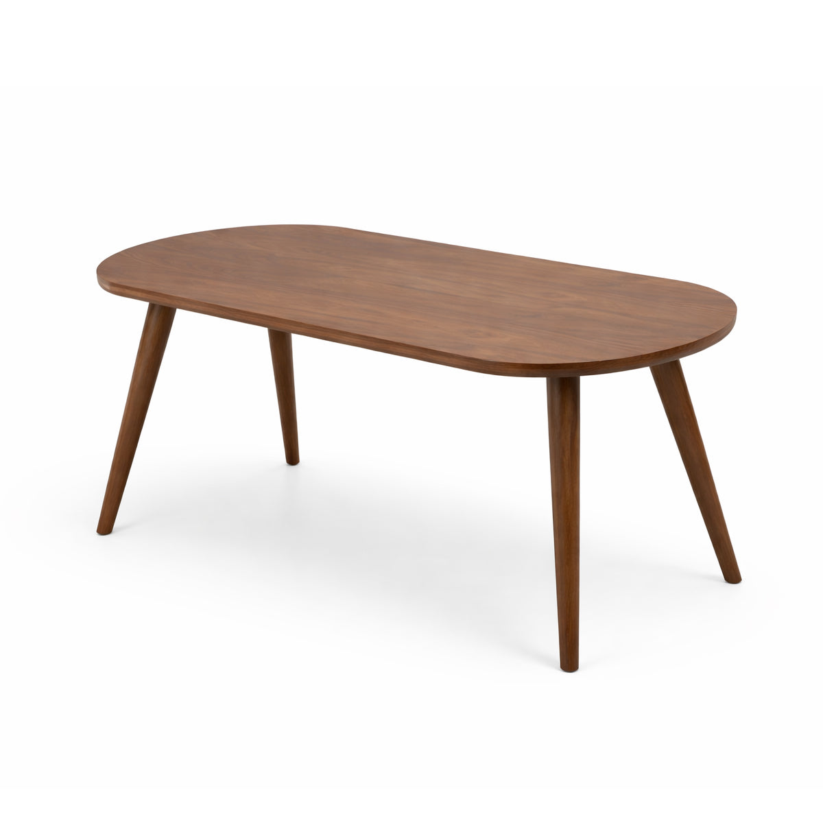 Nysa 4 Seater Dining Table Set – Solid Wood Oval Dining Table with Upholstered Chairs for Modern Dining Room - Habitt