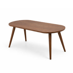 Nysa 4 Seater Dining Table Set – Solid Wood Oval Dining Table with Upholstered Chairs for Modern Dining Room - Habitt