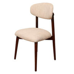 Ria 4-Person Dining Table Set – Modern Round Glass Top with Wooden Base & Upholstered Chairs - Habitt