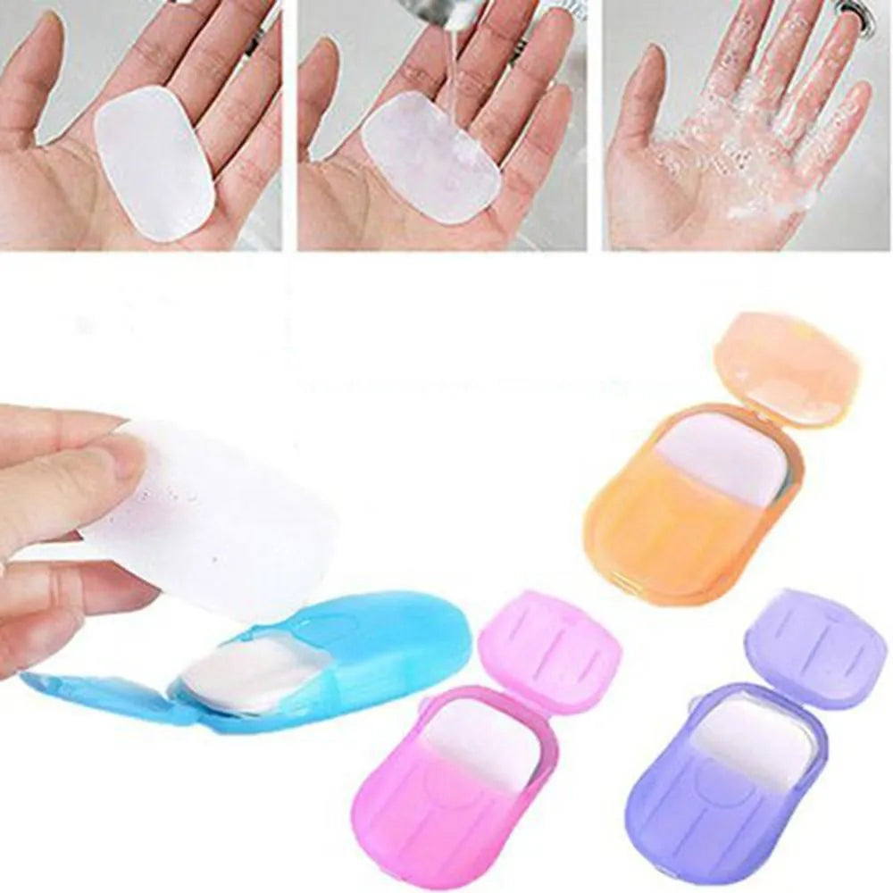 1 Pc Travel Paper Soap – Compact Cleanliness On-the-Go (ASSORTED) - Habitt