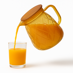 Diamond Cut Water Jug – Amber Color - Habitt