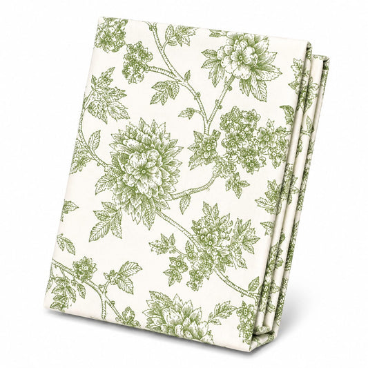 linear olive Double Bed Sheet 96x102"