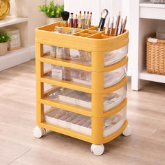 Cosmetic Rack Trolley Organizer – 3, 4 & 5 Layer Rolling Storage Cart - Habitt