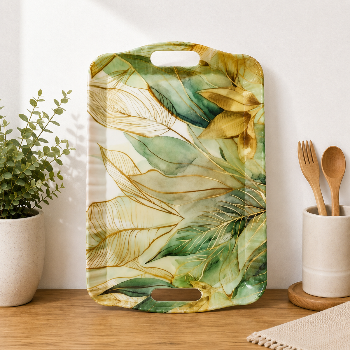 Ocean Leaf Sky Serving Tray Collection