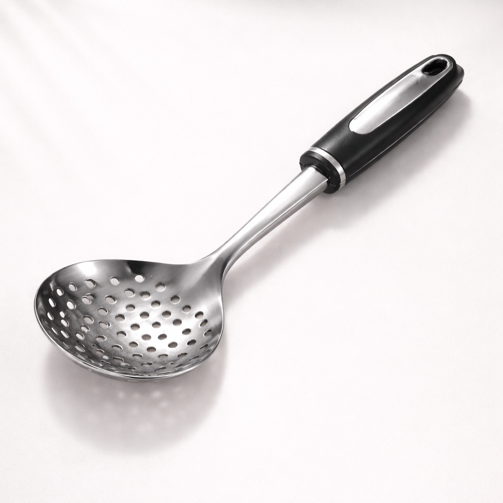 Large Stainless Steel Spoon – Slotted Serving Spoon for Kitchen Use - Habitt