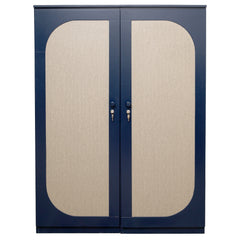 Lancaster Bedroom Set – Bed, Dresser & Wardrobe – Elegant Dual-Tone Finish - Habitt