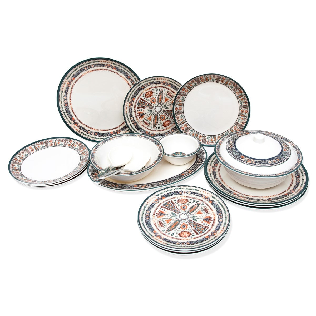 30PCS 6 Person Dinner Set Multi Flora