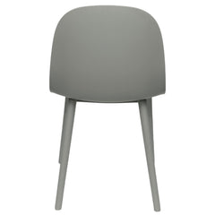 Sora Dining Chair – Modern Molded Seat with Cushion (Pink, Grey, White, Black, Yellow) - Habitt