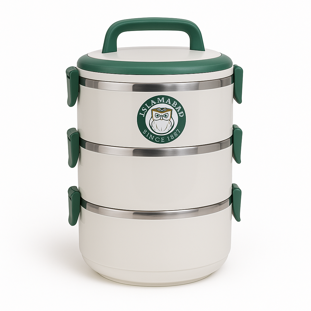 3-Layer Insulated Lunch Box – Stackable Food Container - Habitt