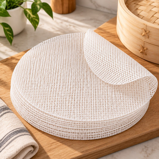 3 Pcs Non Stick Steamer Mat 28 Cm | Reusable Steaming Liners