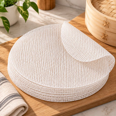3 Pcs Non Stick Steamer Mat 28 Cm | Reusable Steaming Liners