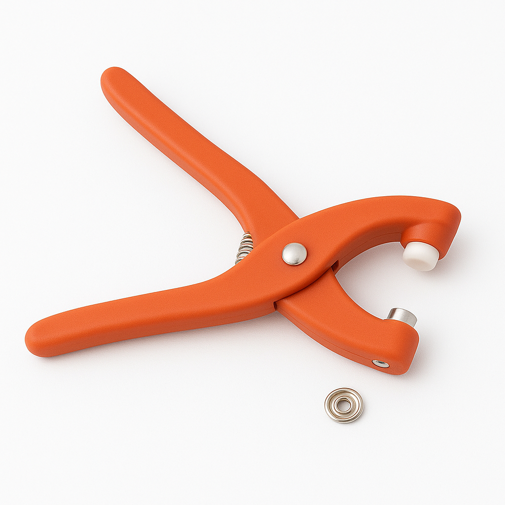 Snap Button Press Hand Tool – Manual Fastener Pliers for Clothing & DIY - Habitt