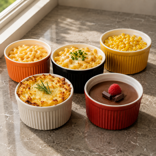 Assorted Ceramic Ramekin Set of 6 (3 ")