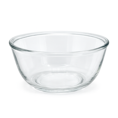 4-Piece Clear Glass Bowl Set – 1600 ml Large Multi-Purpose Mixing & Serving Bowls - Habitt