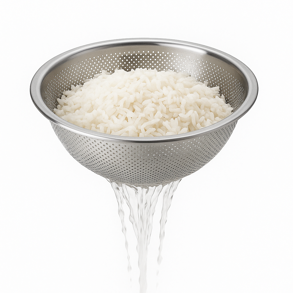 Stainless Steel Round Strainer Basket Set (26cm, 28cm, 30cm) for Washing & Draining - Habitt