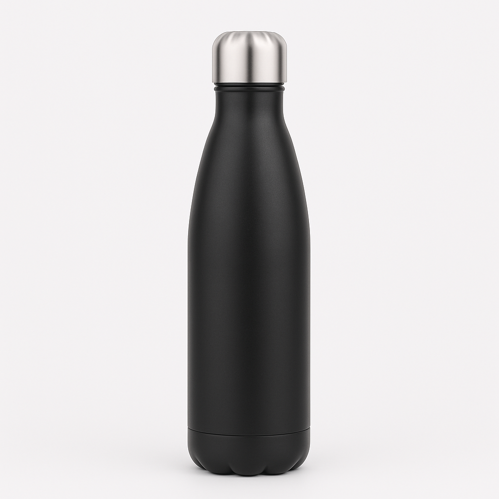 1Pc Water Bottle – 500ml Assorted | Reusable Bottle with Protective Sleeve & Leak-Proof Lid - Habitt