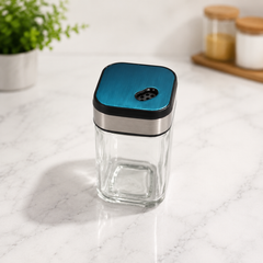 Stainless Steel Spice Bottle with Steel Lid | Modern Kitchen Seasoning Container - Habitt