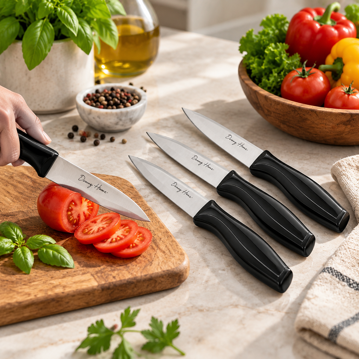 4-Piece Paring Knife Set – 21cm