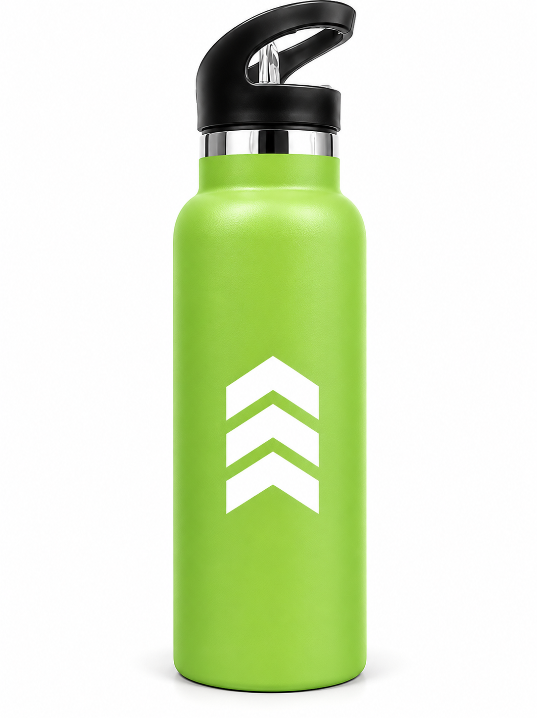 Sport Straw Vacuum Insulated Bottle – Green  Stainless Steel Water Bottle - Habitt