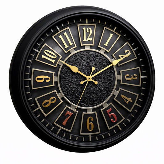 Heritage Wall Clock Trax – 14.50 Inch Plastic Luxury Decorative Wall Clock - Habitt
